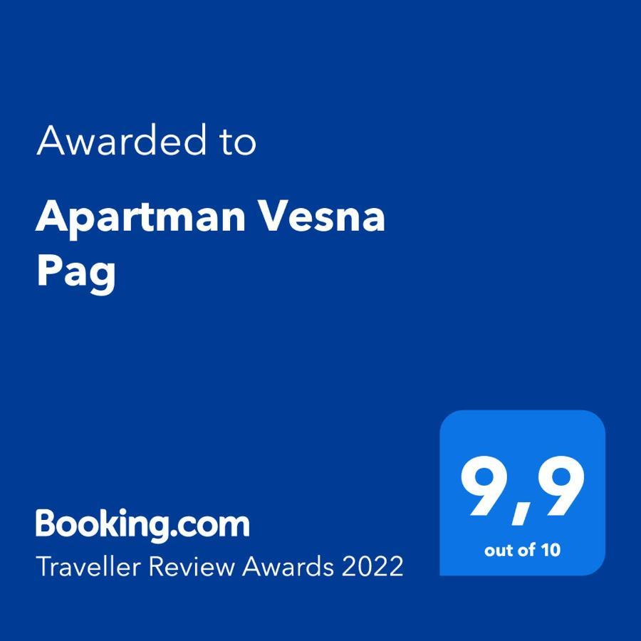 Apartman Vesna Pag Daire Pag Town Dış mekan fotoğraf